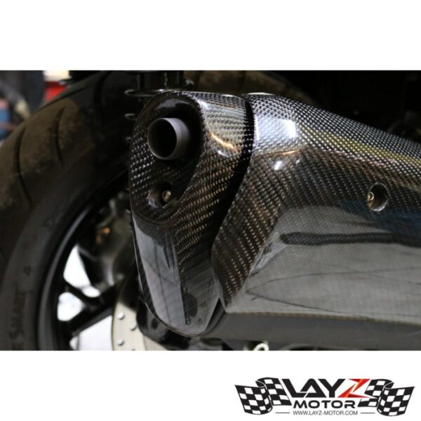 Second image of KABON Yamaha XMAX250 Cover Ujung Knalpot Carbon