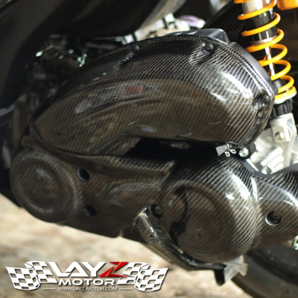 Second image of KABON YAMAHA AEROX / NVX 155 2016-2019 CARBON CVT COVER