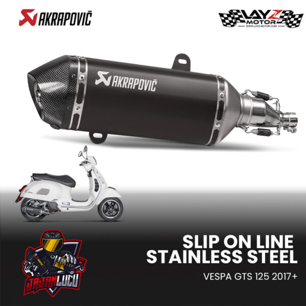 AKRAPOVIC Vespa GTS 125 2017 Slip On Line SS