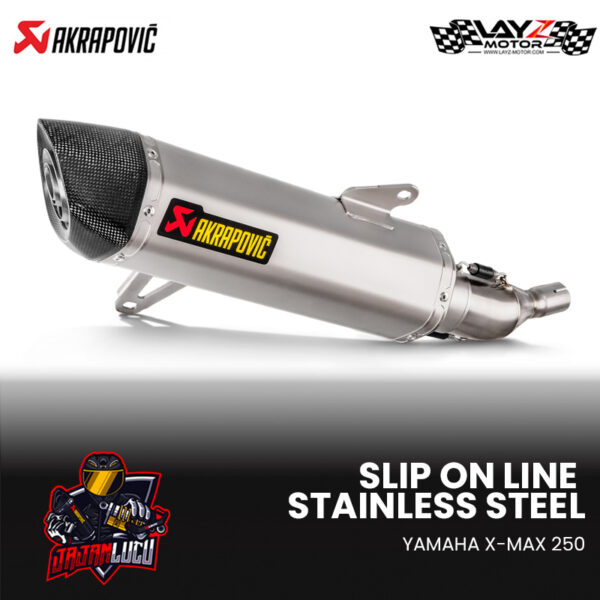 Akrapovic Slip On Line Stainless Steel - Yamaha XMAX 250