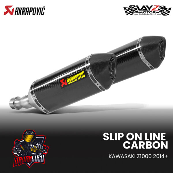 Akrapovic Kawasaki Z1000 2014+ Slip On Carbon