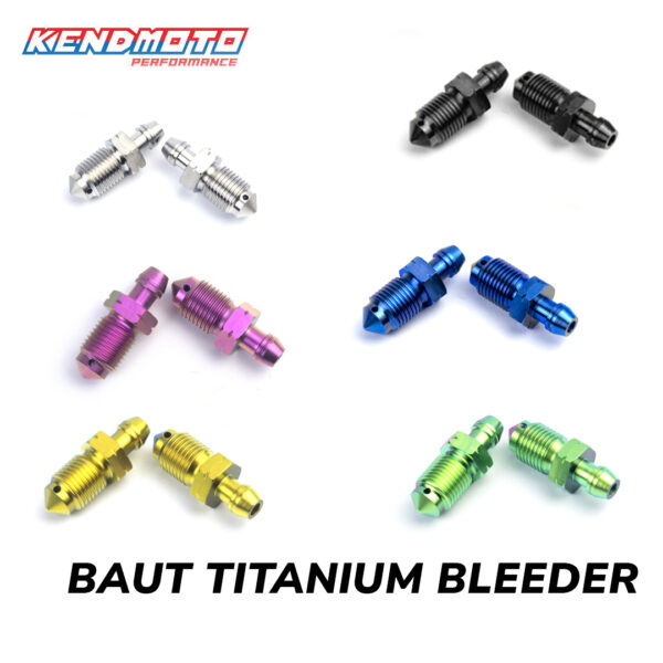 KENDMOTO BAUT TITANIUM BLEEDER M8 M10