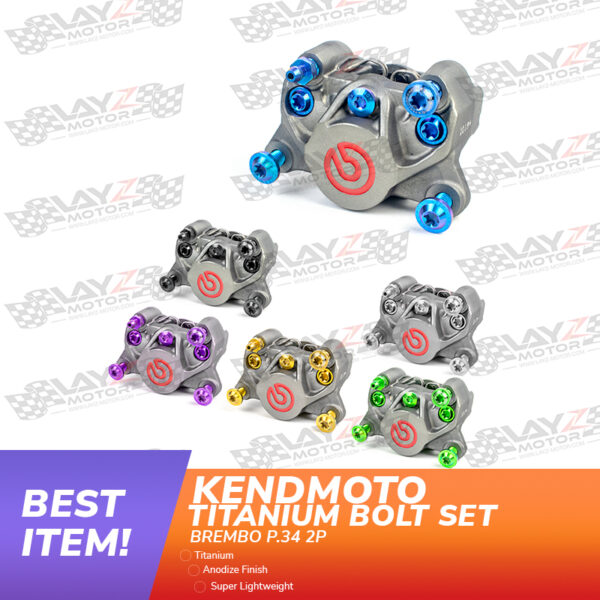 KENDMOTO BAUT TITANIUM SET KALIPER BREMBO P.34 2P