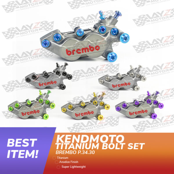 KENDMOTO BAUT TITANIUM SET KALIPER BREMBO P.34.30