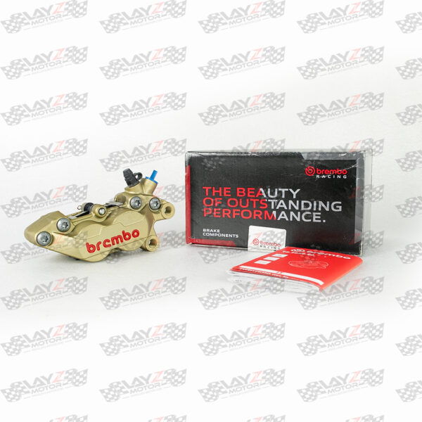 BREMBO Kaliper P4-30/34 Gold Red Logo (Right)