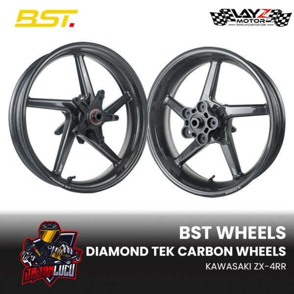 BST Diamond Tek Carbon Wheels - Kawasaki ZX25R ZX4RR