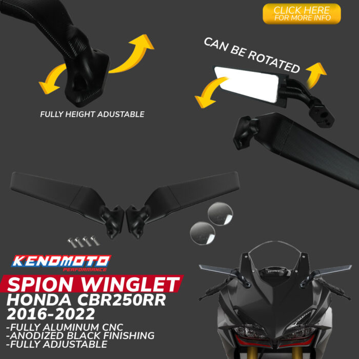 Kendmoto Spion Mirror Winglet - Honda CBR 250RR