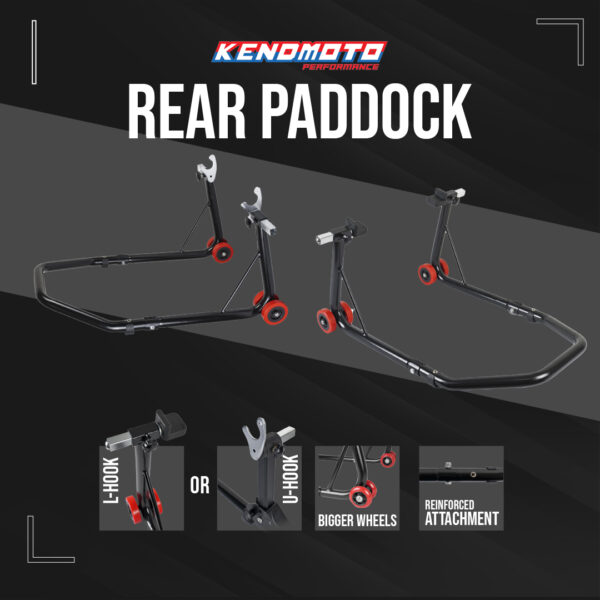 Kendmoto Universal Rear Paddock Black