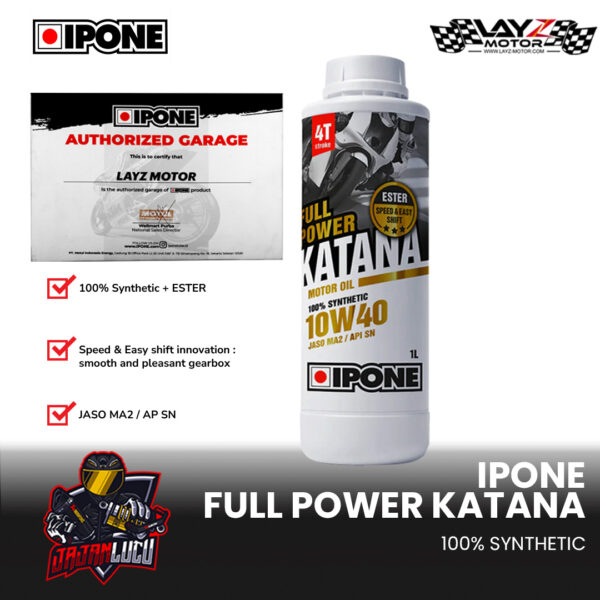 IPONE Full Power Katana 4T 100% Synthetic + ESTER