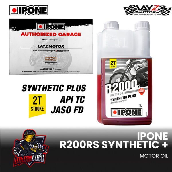IPONE R2000RS Strawberry - 1L Oli Samping 2T