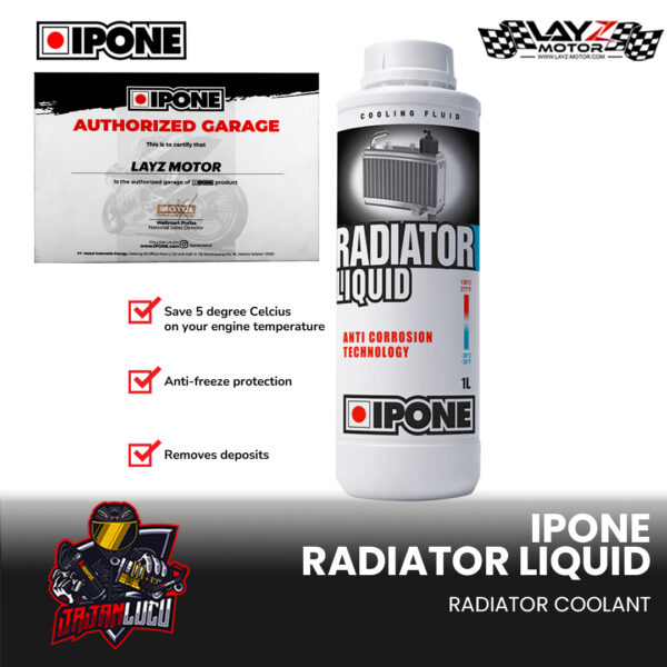 IPONE Radiator Liquid - 1L Radiator Coolant