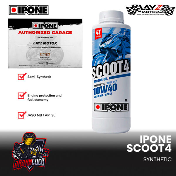 IPONE Scoot 4 10W-40 Semi Synthetic
