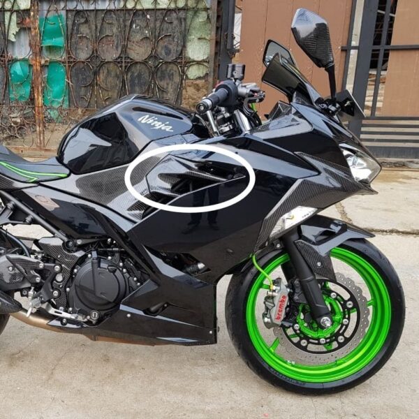 Second image of KABON KAWASAKI NINJA 250 / 400 2018-2022 CARBON SIDE AIRFLOW
