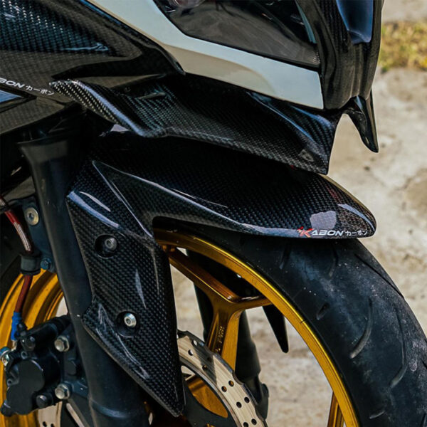 Second image of KABON Kawasaki Ninja250Fi 2013 Spakbor Depan Carbon