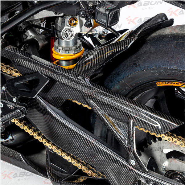 Second image of Kabon X BMW S1000RR 2019-2022 Dry Carbon Hugger + Chain Cover