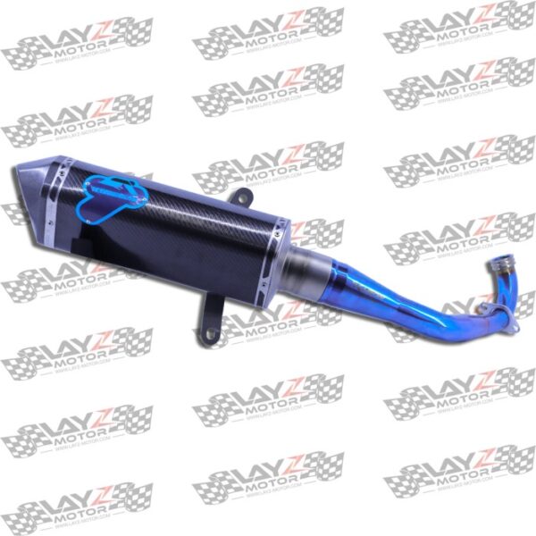 KENDMOTO Header Titanium Blue Yamaha XMAX 250 (Termignoni)