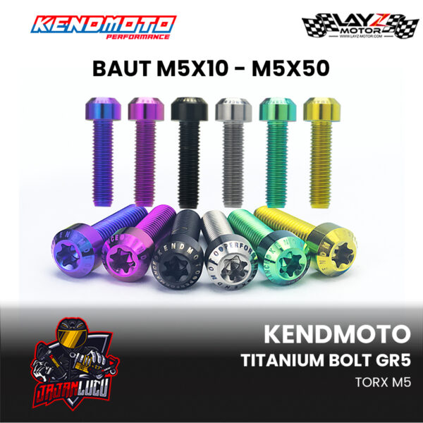 KENDMOTO BAUT TITANIUM TORX M5