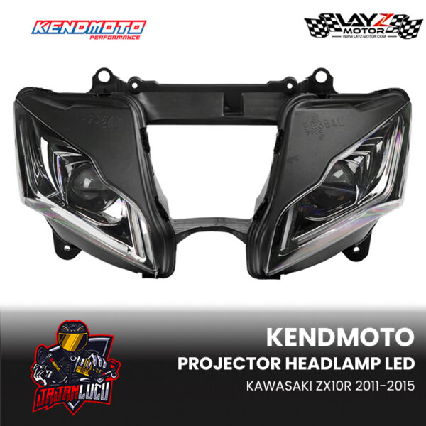 Second image of Kendmoto LED Headlamp Projector Kawasaki ZX10R 2011-2015