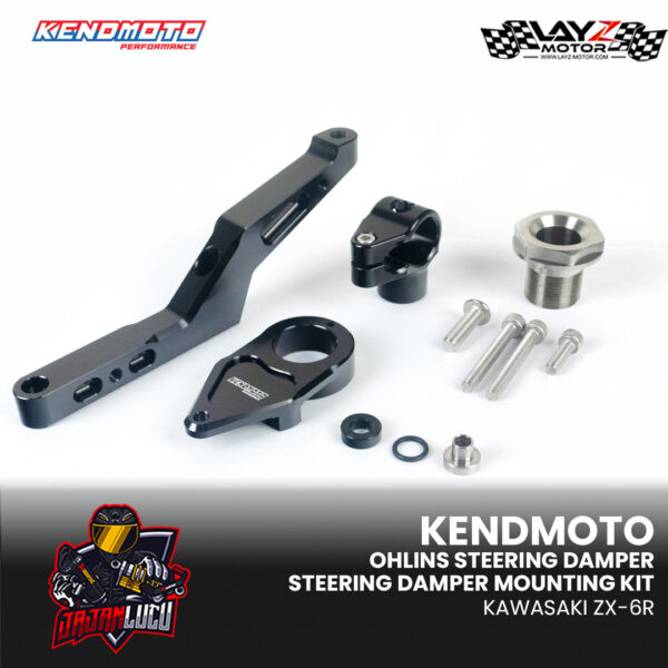 Ohlins Steering Damper + Kendmoto Mounting Kit - Kawasaki ZX-6R