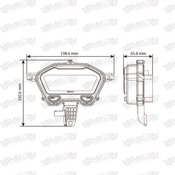 Second image of Koso New Remora Meter With 8 Colours For Vario 160 / New Vario 150 ESP / Vario 125 With Meter Adapter Wire