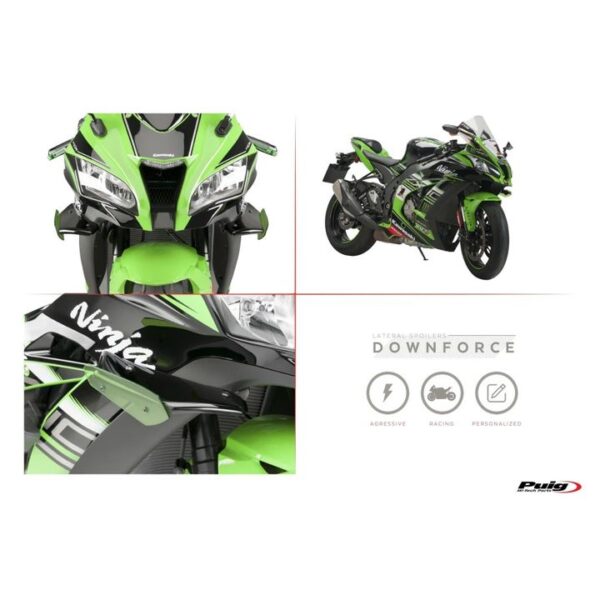 PUIG Downforce Spoilers Kawasaki ZX 10R 2016 Up