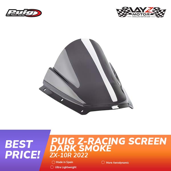 Second image of PUIG Windshield Kawasaki ZX10R 2021 Dark Smoke
