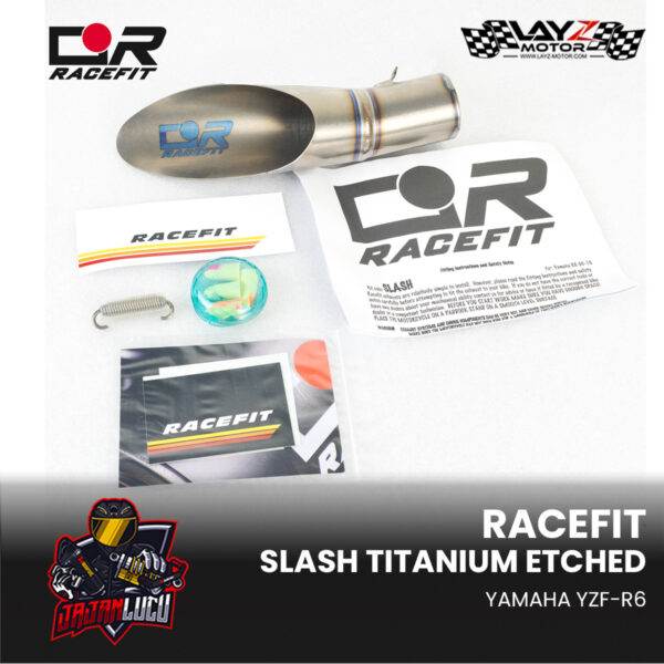 Second image of RACEFIT Slash Titanium Etched - Yamaha YZF-R6