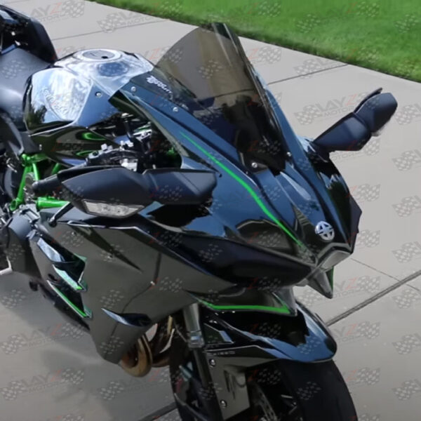 Second image of ZEROGRAVITY Kawasaki H2 Windshield Double Bubble