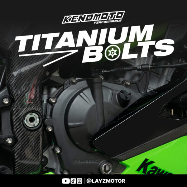 KENDMOTO BAUT TITANIUM SET MESIN KAWASAKI ZX25R