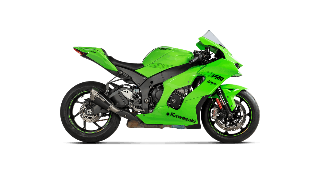 Second image of Akrapovic Knalpot Kawasaki ZX10R New Slip On Line Black Titanium