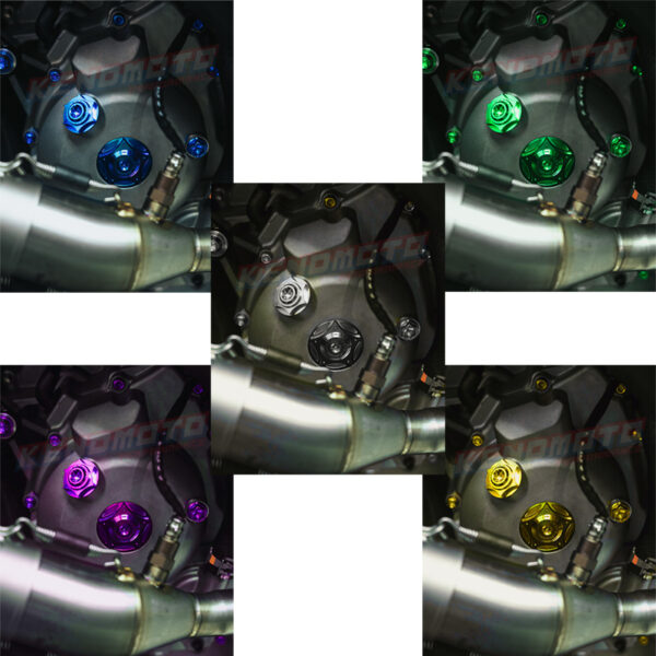 Second image of KENDMOTO TITANIUM OIL CAP SET YAMAHA XMAX 250