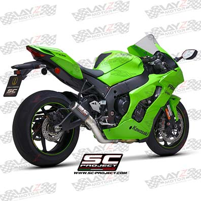 SC PROJECT KAWASAKI ZX10R 2021 CRT CARBON EXHAUST 3/4 SYSTEM