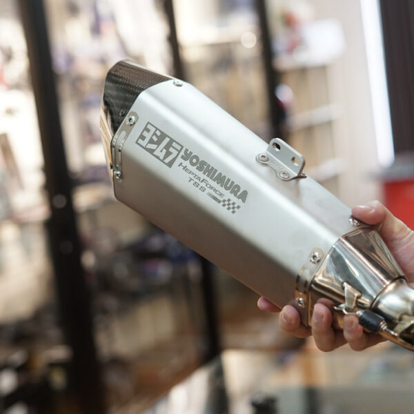Second image of Yoshimura Hepta Force TSS Full System Exhaust SSF (Satin Finish) - Kawasaki ZX25R